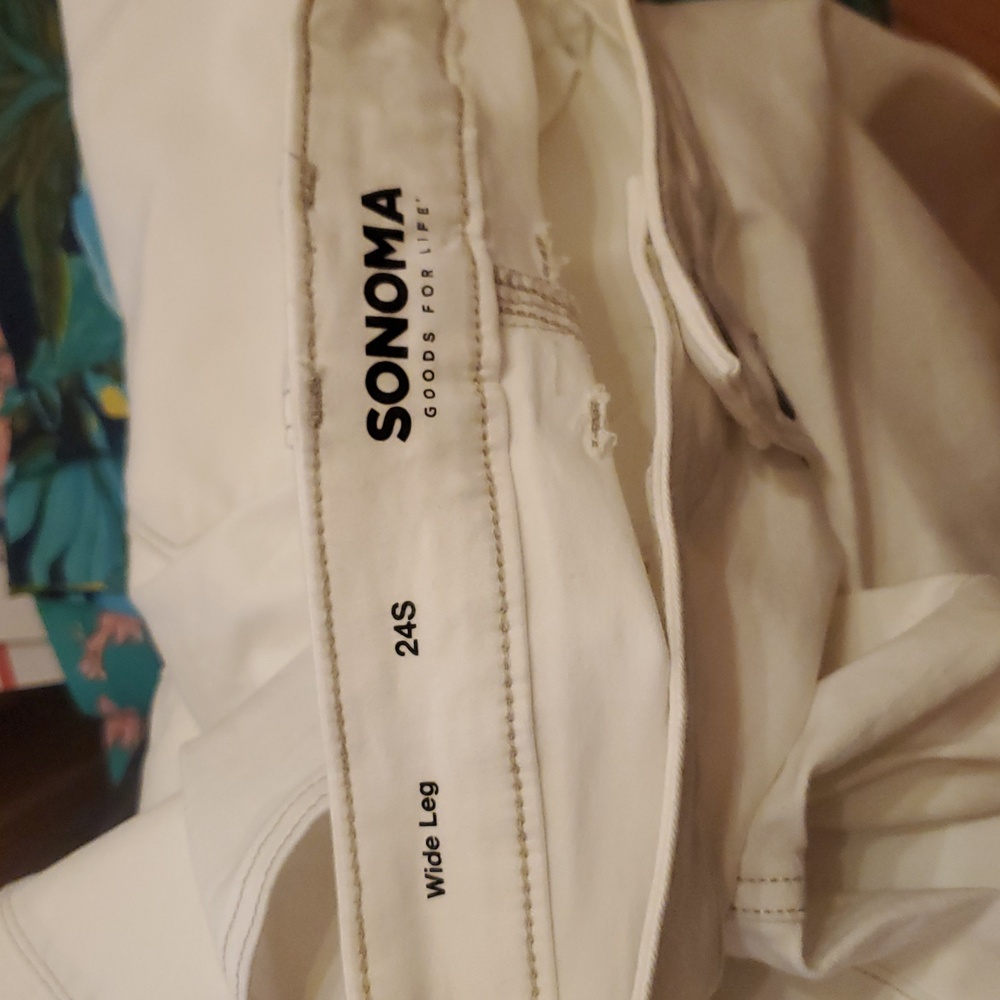 ❤️ SOMOMA SIZE 24 White Button-Fly Jeans - Picture 7 of 7